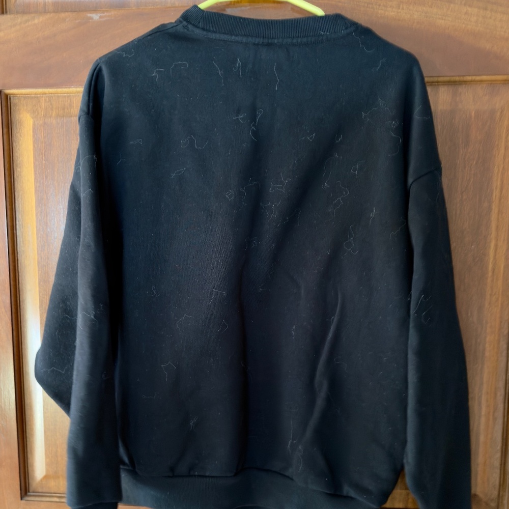 ALO YOGA ACCOLADE BLACK SWEATSHIRT XS - Picture 2 of 3